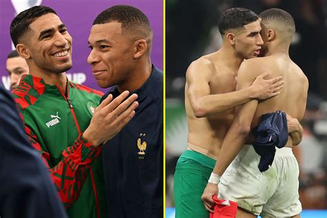 Kylian Mbappe And Achraf Hakimi All Smiles Before World Cup Clash As