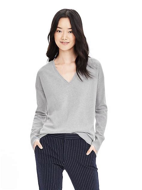 Todd And Duncan Cashmere Vee Pullover Banana Republic