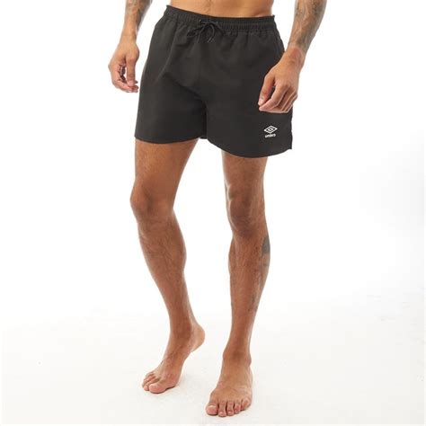Buy Umbro Mens Essential Swim Shorts Black