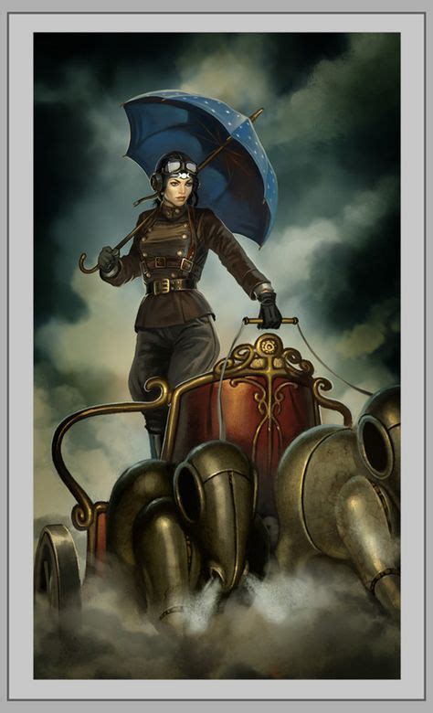 steampunk tarot the chariot barbara moore and aly fell artist via chris cote cote ahrendt