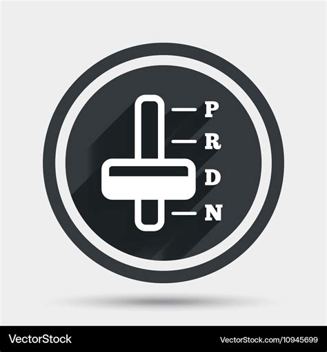 Automatic Transmission Sign Icon Auto Control Vector Image