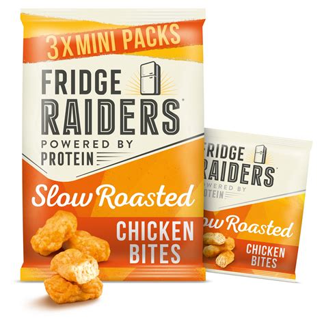 Fridge Raiders Slow Roasted Chicken Bites Mini Packs 3 X 22 5g