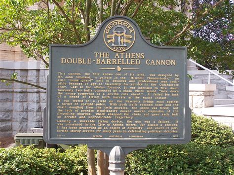 The Athens Double Barreled Cannon Historical Marker Flickr