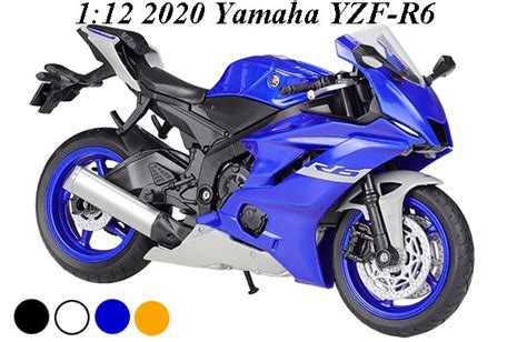112 Scale 2020 Yamaha Yzf R6 Motorcycle Diecast Model U01a312