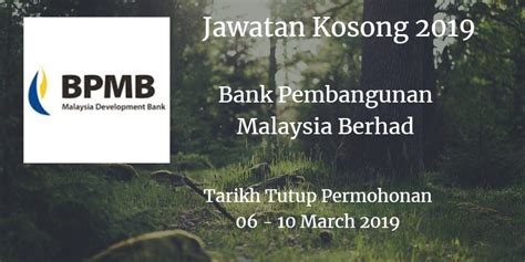 We encourage you to switch from conventional loan to islamic financing! Bank Pembangunan Malaysia Berhad Jawatan Kosong BPMB 06 ...