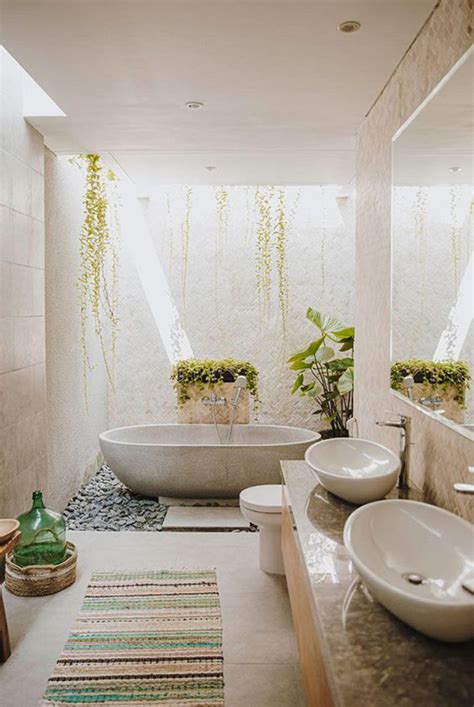 20 Relaxing Outdoor Bathrooms With Indoor Gardens Homemydesign