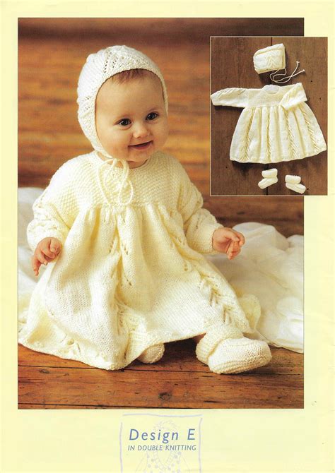 Baby Dress Knitting Pattern Dk Dress Baby Knitted Girl Dresses Etsy 日本