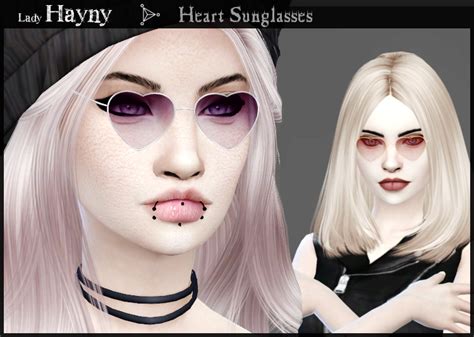 Ladyhayny “heart Sunglasses 12 Color Options Download Here ” Heart