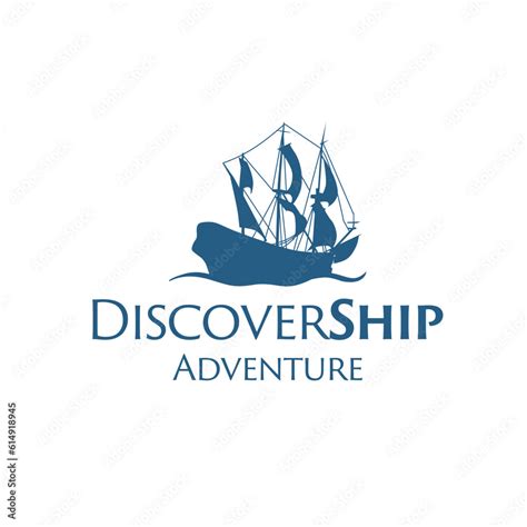 Original Names Old Sailing Ship Logo Discovery Logo Boat Logo Old