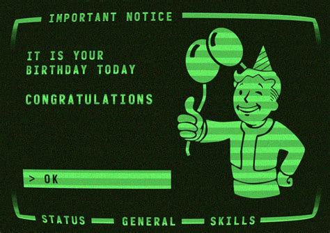 Happy Birthday Gamers Happy Birthday Gamer Fallout Funny Fallout Theme