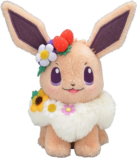 Pokemon Center Original Stuffed Plush Toy Peluche Eevee Evoli Easter Garden Party 20cm Amazon