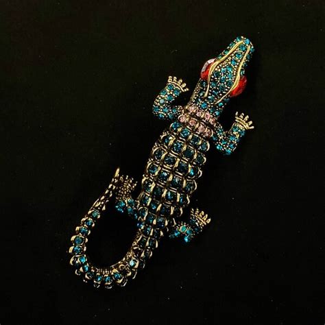 Alligator Brooch Etsy