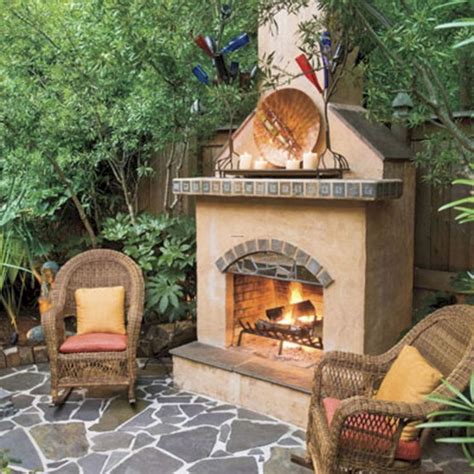 24 Gorgeous Small Outdoor Fireplace Designs For Your Inspiration