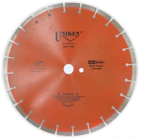 Promo Uniken Diamond Wheel Inch Dry Pisau Potong Granit Beton