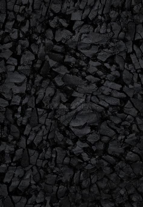 Natural Black Activated Charcoal Texture For Backgrounds Top View