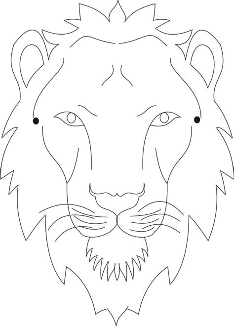 Tiger Mask Printable Coloring Page For Kids