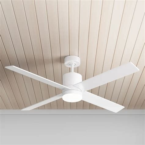 52 Malta 4 Blade Standard Ceiling Fan With Remote Control And Light Kit