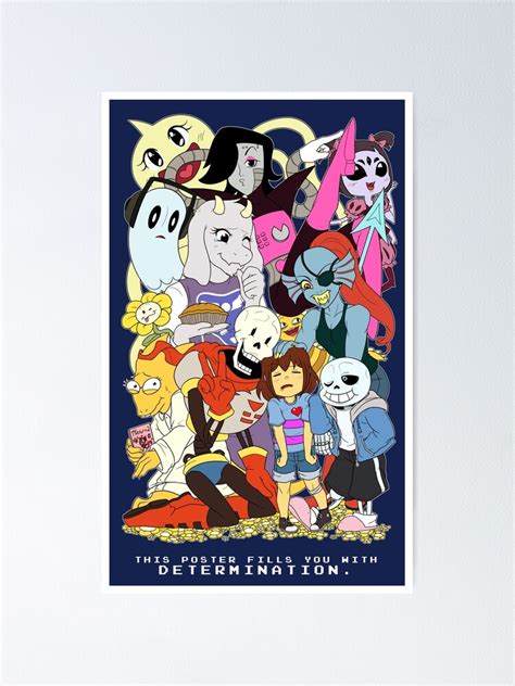 Undertale Poster For Sale By Lovelykouga Redbubble