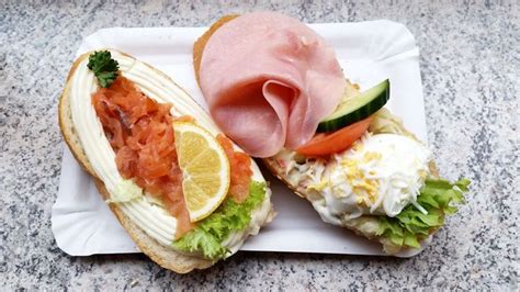Two Open Sandwiches On A Paper Plate Czech Recipes Ethnic Recipes