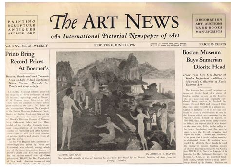 The Art News An International Pictorial Newspaper Of Art Vol Xxiv