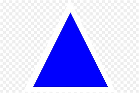 Bentuk Segi Tiga Warna Biru Clipart