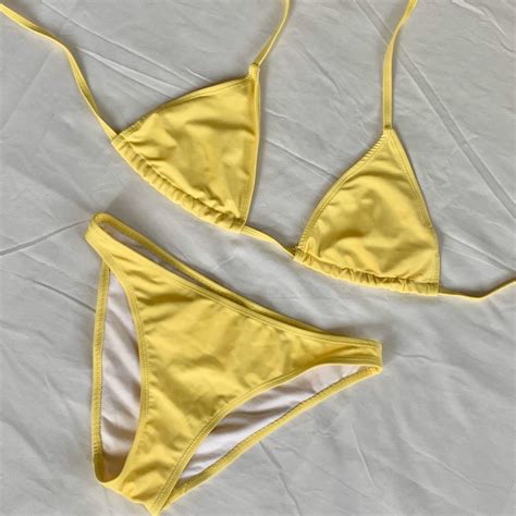 Yellow Bikini Set Womens Fashion Swimwear Bikinis And Swimsuits On