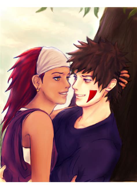 Kiba And Karui By Girlunknown On Deviantart