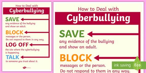 how to deal with cyberbullying poster cyberbullying poster