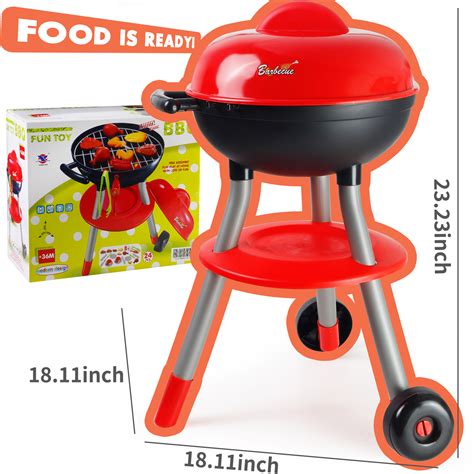 Play Kitchen Toys Pretend Barbecue Grill Playset For Boys Girls 3 6