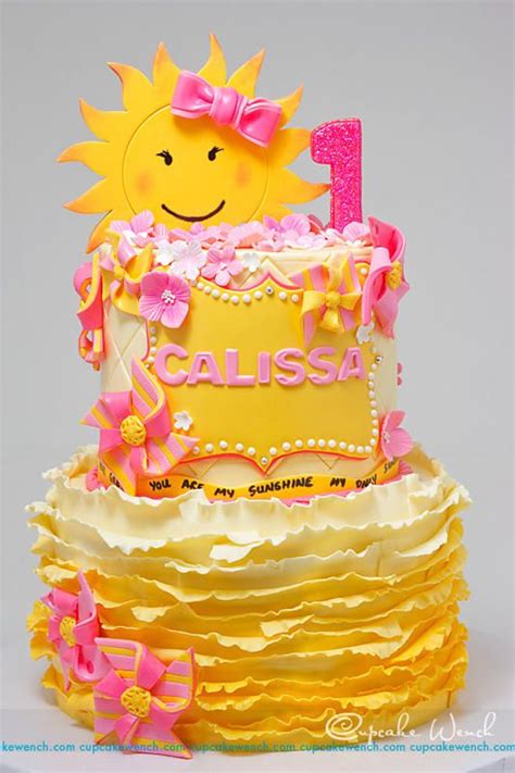 You Are My Sunshine Cake By Cupcake Wench Cakes For Babies