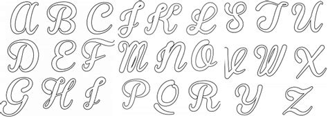 Moldes De Letras Cursivas Alfabeto Para Imprimir Em Pdf E Images Hot