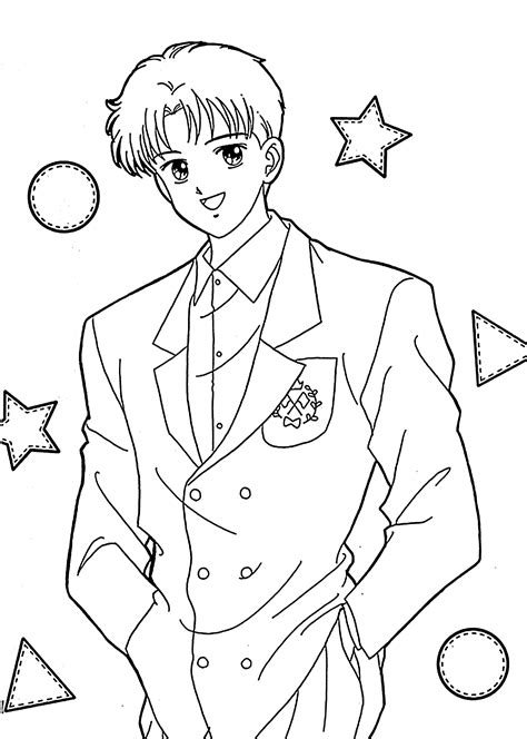 Ginta From Marmalade Boy Anime For Kids Printable Free Coloring Pages