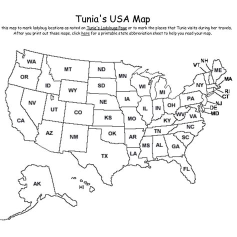 Free Printable United States Map With Abbreviations Us States