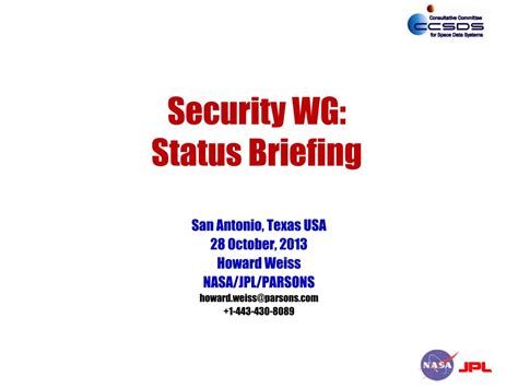 Ppt Security Wg Status Briefing Powerpoint Presentation Free