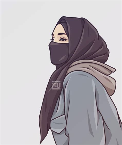 Hijab Vector In 2020 Hijab Cartoon Islamic Girl Pic Islamic Girl