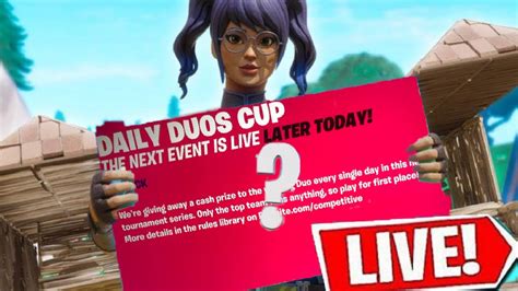 Daily Duos Cup Live 700 Fortnite Live Stream Join Now Youtube