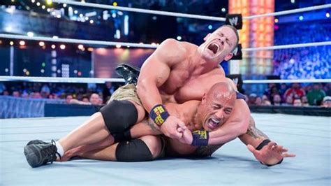 John Cena Opens Up On His Long Feud With Wwe Legend The Rock Mirror