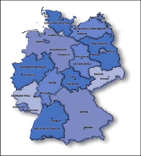 Store og små bogstaver i. Figur 7.1 Delstater i Tyskland. Källa: www.germany.org.ua | Download Scientific Diagram