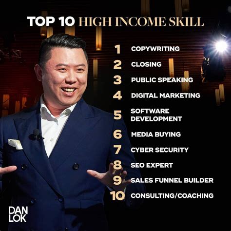 Dan Lok The Asian Dragon On Instagram Which High Income Skill Are