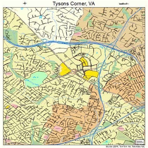 Tysons Corner Virginia Street Map 5179952
