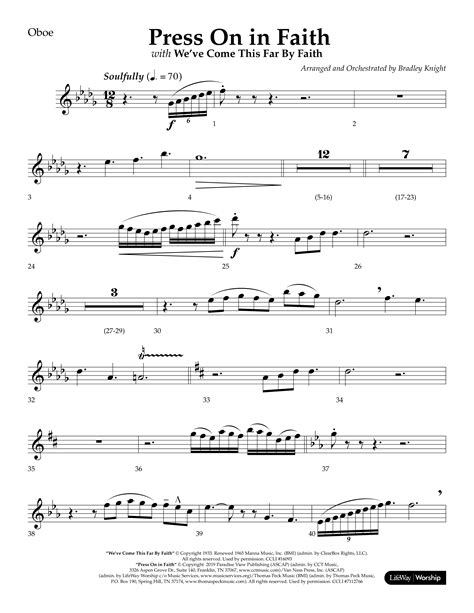 Press On In Faith With Weve Come This Far By Faith Choral Anthem SATB