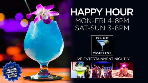 Happy Hour Orlando Blue Martini