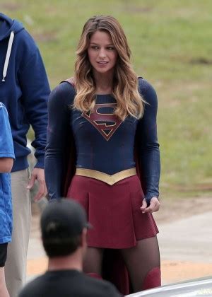 Melissa Benoist On The Set Of Supergirl Gotceleb Hot Sex Picture