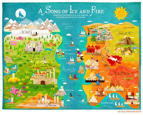 A Game Of Thrones Visual Map Songs And Gaming