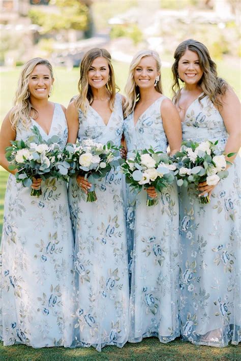 Most Beautiful Floral Bridesmaid Dresses Wedding Dresses Guide