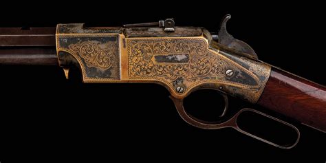 Lot Detail A Magnificent Henry 1860 Rifle Engraved And Silver Plated