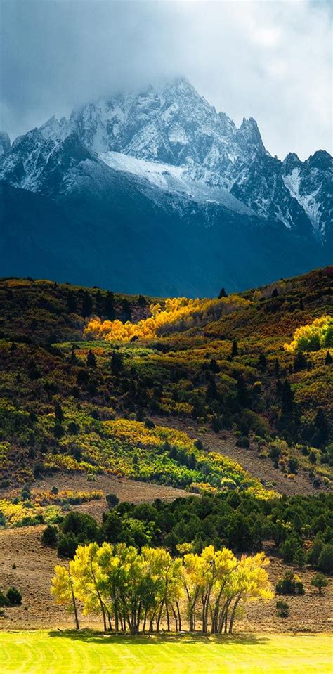 Contrast Mount Sneffels Colorado Most Beautiful