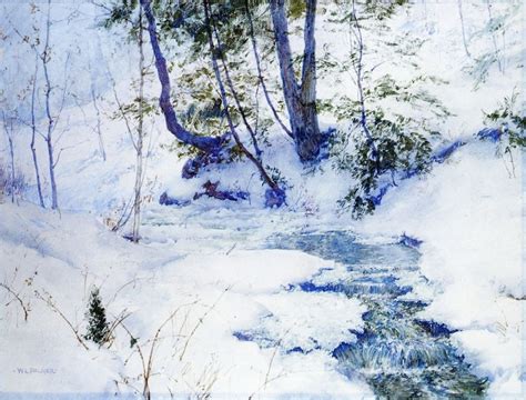 The Athenaeum Brook In Winter Walter Launt Palmer Winter Scene