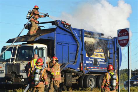 Video Captured Of Garbage Truck Fire Near Alexandria West Central