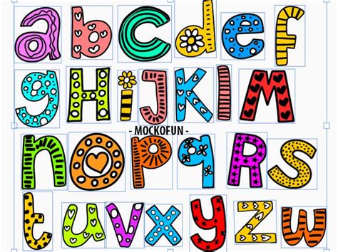 15 Cute Alphabet Fonts Images Cute Font Letters Alpha